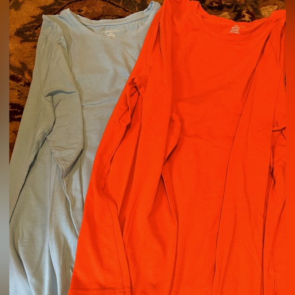 Lands End size L long sleeve T’s 2 for 1 - Picture 1 of 4